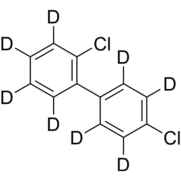 2,4′-Dichlorobiphenyl-d<sub>8</sub> Chemical Structure