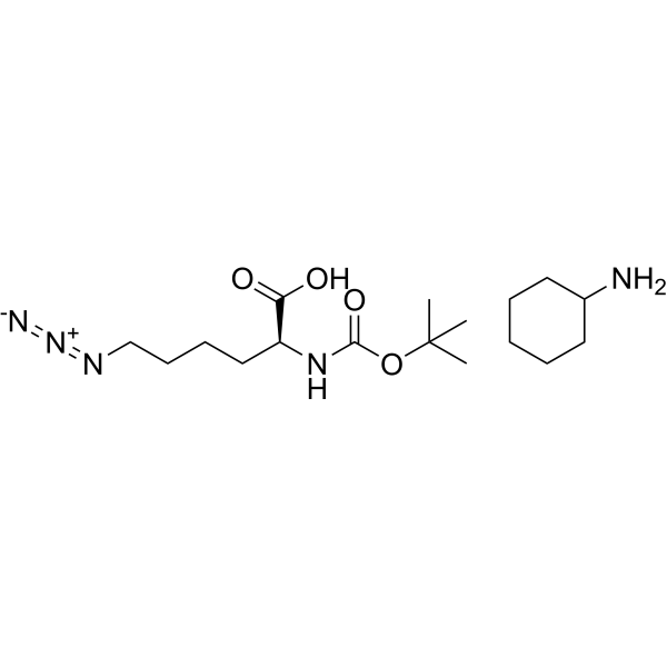 Boc-L-Lys(N3)-OH (CHA) Chemical Structure