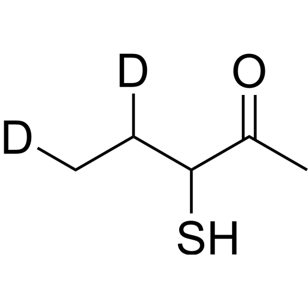 3-Mercaptopentan-2-one-d<sub>2</sub Chemical Structure
