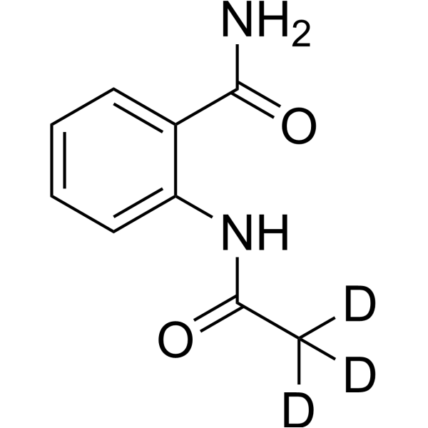 2-Acetamidobenzamide-d<sub>3</sub> Chemical Structure
