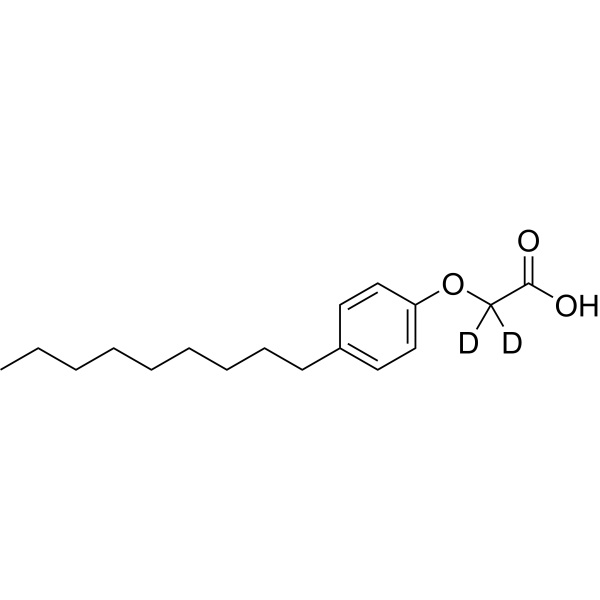 2-(4-Nonylphenoxy)acetic acid-d<sub>2</sub> Chemical Structure