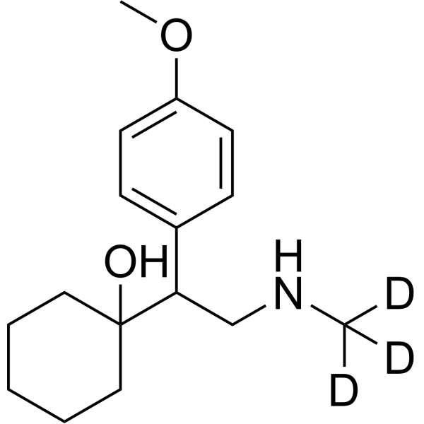 N-Desmethyl venlafaxine-d<sub>3</sub> Chemical Structure