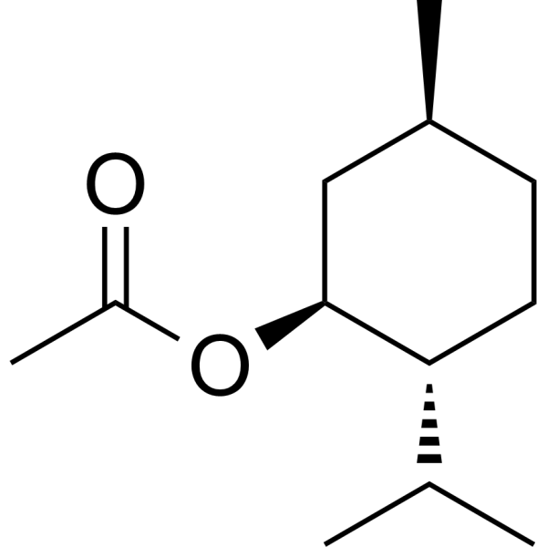 (+)-Menthyl acetate Chemical Structure