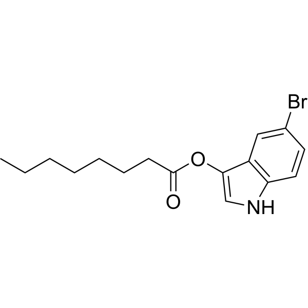5-Bromo-1H-indol-<em>3</em>-yl octanoate