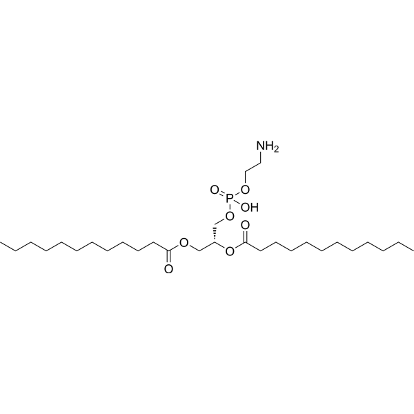 1,2-Dilauroyl-sn-glycero-3-phosphoethanolamine Chemical Structure