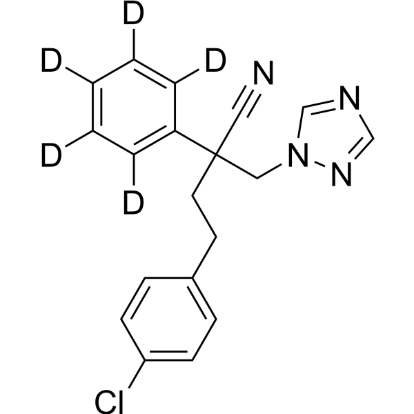 2-((1H-1,2,<em>4</em>-Triazol-1-yl)<em>methyl</em>)-<em>4</em>-(<em>4</em>-chlorophenyl)-2-phenylbutanenitrile-d5
