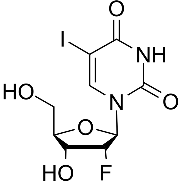 2'-Deoxy-2'-fluoro-5-iodouridine Chemical Structure