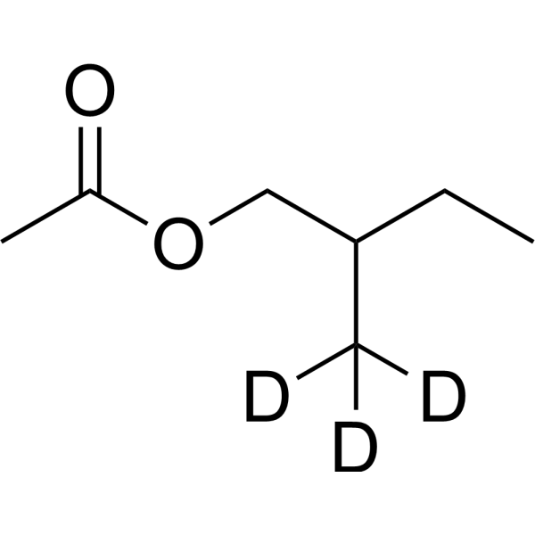 2-Methylbutyl acetate-d<sub>3</sub> Chemical Structure
