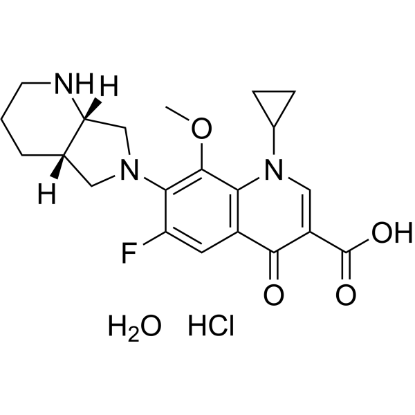 Moxifloxacin hydrochloride monohydrate Chemical Structure