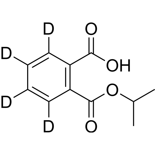 Mono-iso-Propyl Phthalate-3,4,5,6-d<sub>4</sub> Chemical Structure