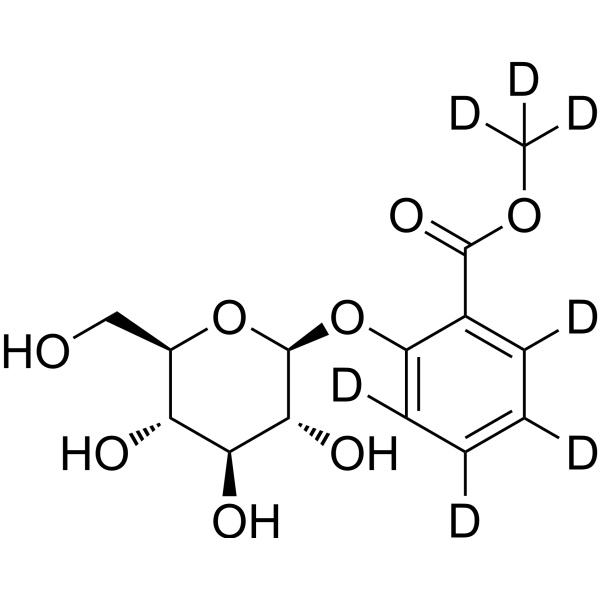 MeSA 2-O-b-D-glucoside-d<sub>7</sub> Chemical Structure