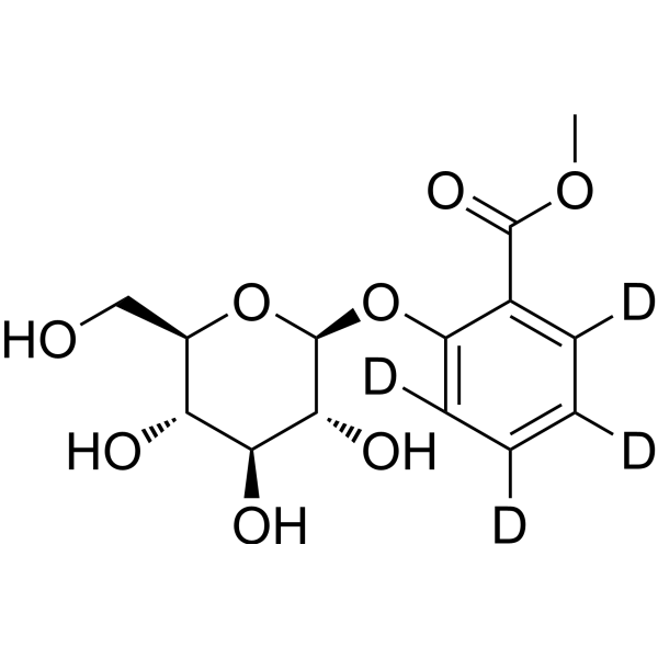 MeSA 2-O-b-D-glucoside-d<sub>4</sub> Chemical Structure