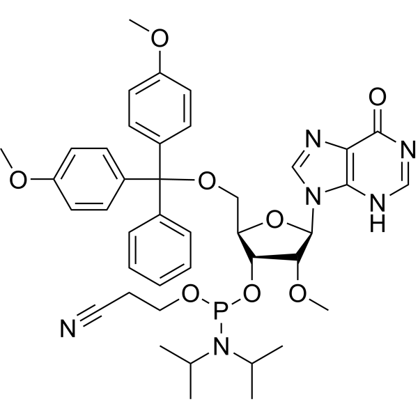 2'-O-Methyl-5'-O-dmt-inosine-3'-CE-phosphoramidite Chemical Structure