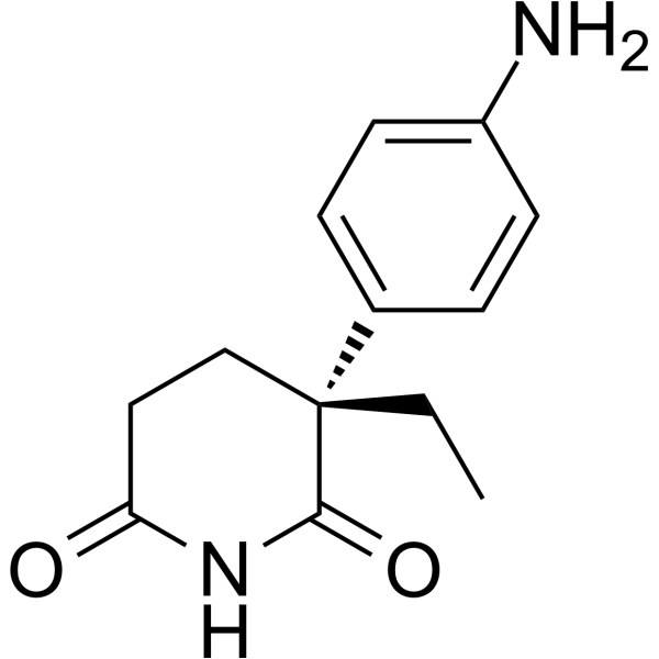 (R)-(+)-Aminoglutethimide Chemical Structure