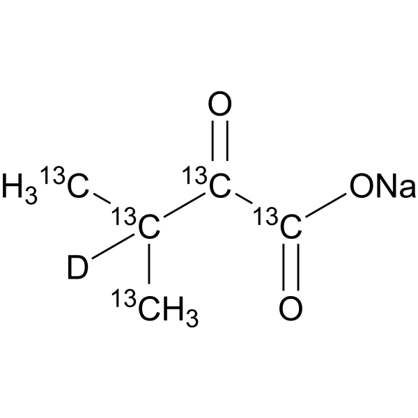 Sodium <em>3</em>-<em>methyl</em>-2-oxobutanoate-<em>13</em><em>C</em>5,d1