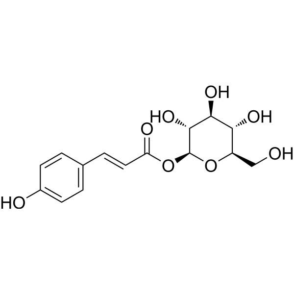 1-O-p-Coumaroyl-β-D-glucose Chemical Structure