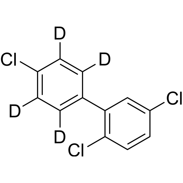 2,4',5-Trichlorobiphenyl-d<sub>4</sub> Chemical Structure