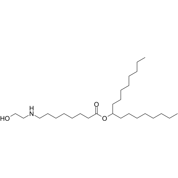 Heptadecan-9-yl 8-((2-hydroxyethyl)amino)octanoate Chemical Structure