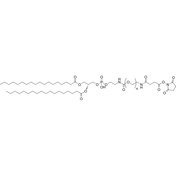 DSPE-PEG-NHS, MW 600 Chemical Structure