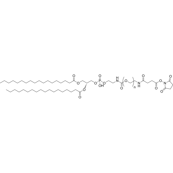 DSPE-PEG-NHS, MW 5000 Chemical Structure