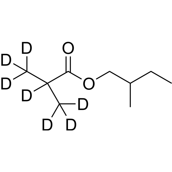 2-Methylbutyl isobutyrate-d<sub>7</sub> Chemical Structure