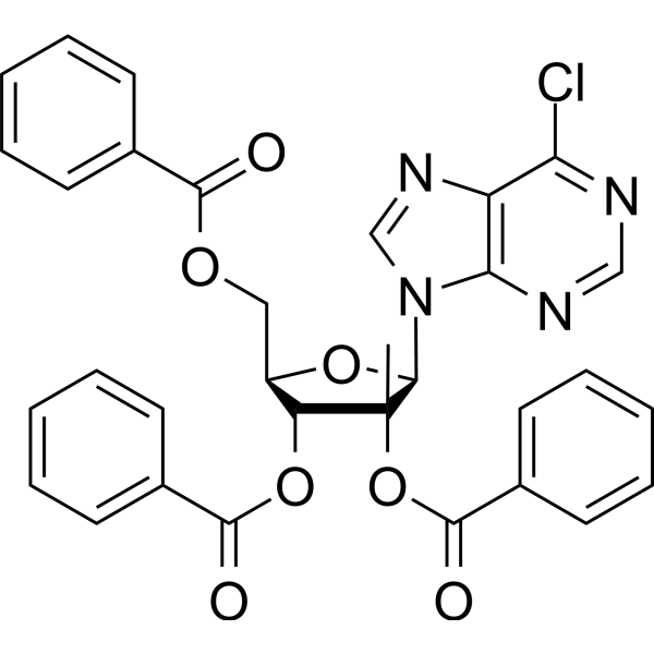 <em>6</em>-Chloro-9-(2,3,5-tri-O-benzoyl-2-<em>C</em>-methyl-beta-D-ribofuranosyl)-9H-purine