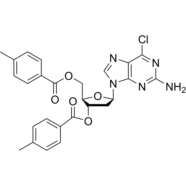 <em>2</em>-Amino-6-chloropurine-9-beta-<em>D-(2</em>’-deoxy-3’,5’-di-O-(p-toluoyl))riboside