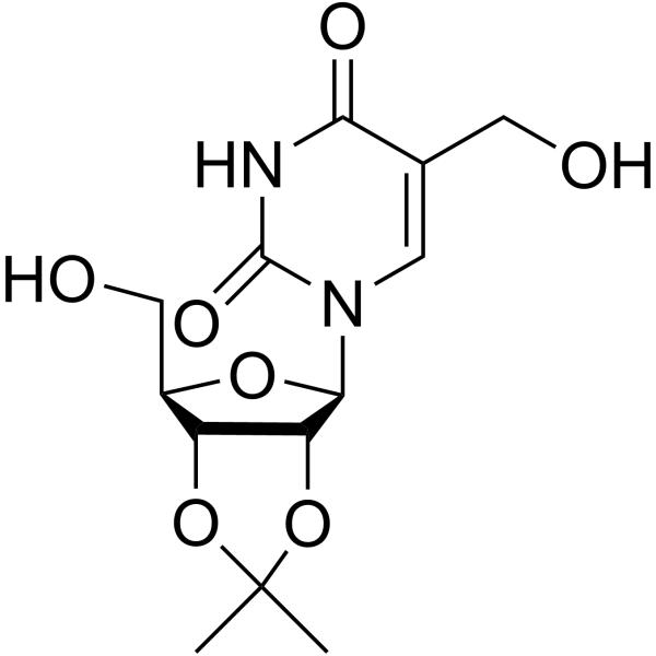 5-(Hydroxymethyl)-2′,3′-O-(1-methylethylidene)uridine Chemical Structure