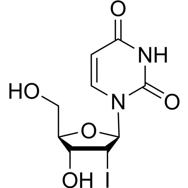 2’-Deoxy-2’-iodouridine; 2’-Iodo-2’-deoxyuridine Chemical Structure