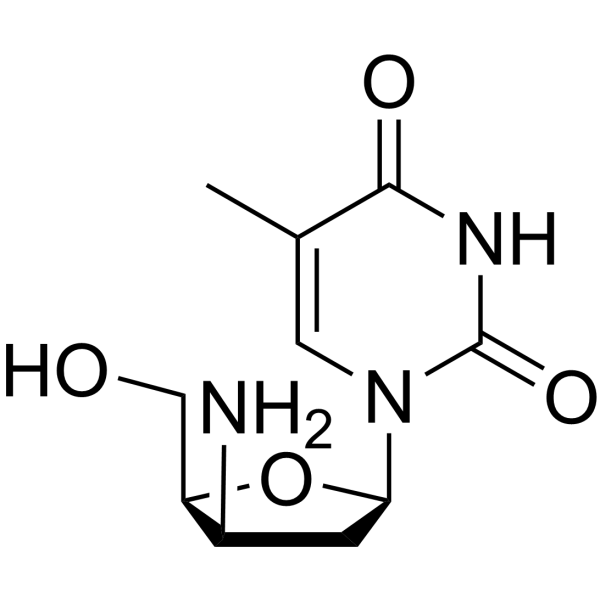 1-(3-Beta-amino-2,3-dideoxy-beta-<em>d</em>-threopenta-furanosyl)thymine