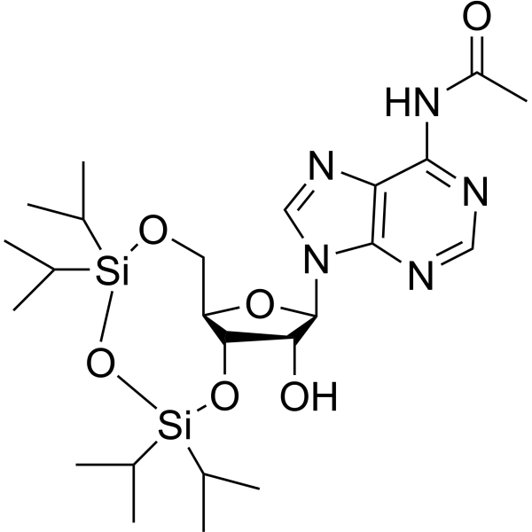 3',5'-TIPS-N-Ac-Adenosine Chemical Structure