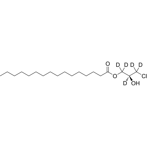 (S)-1-Chloro-3-(hexadecyloxy)propan-2-ol-d<sub>5</sub> Chemical Structure