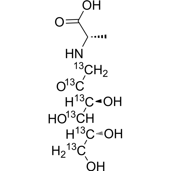 Fructose-alanine-<sup>13</sup>C<sub>6</sub> Chemical Structure
