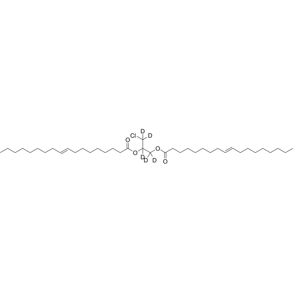 (Rac)-1,2-Dioleoyl-3-chloropropanediol-d<sub>5</sub> Chemical Structure