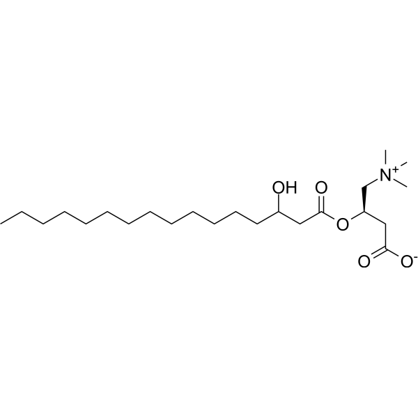 3-Hydroxypalmitoylcarnitine Chemical Structure