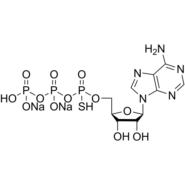 Adenosine 5′-O-1-thiotriphosphate (disodium) Chemical Structure