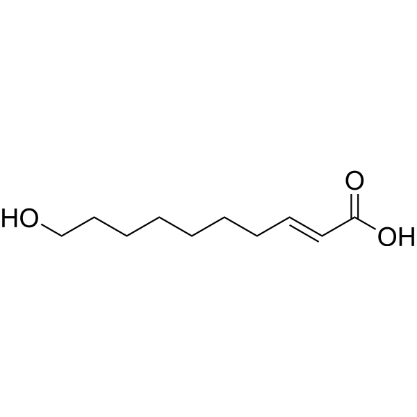 10-Hydroxy-2-decenoic acid Chemical Structure