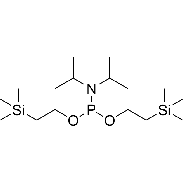 Bis(2-(trimethylsilyl)ethyl) diisopropylphosphoramidite Chemical Structure
