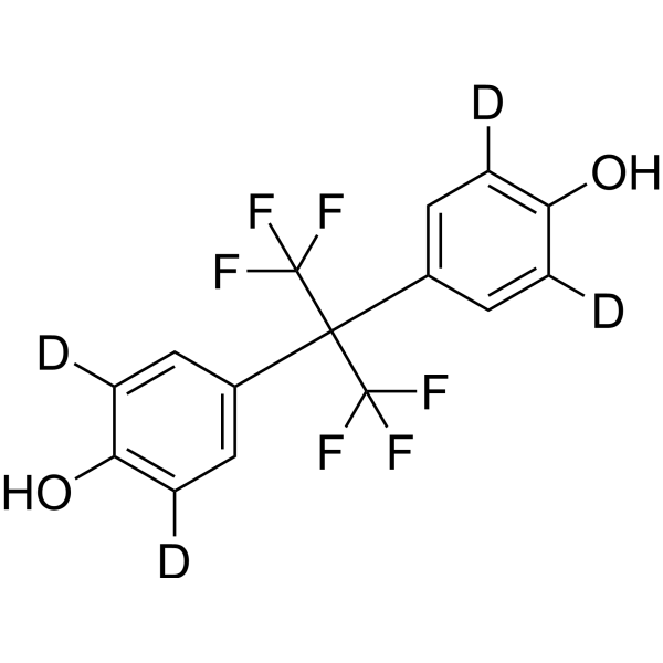 Bisphenol AF-d<sub>4</sub> Chemical Structure