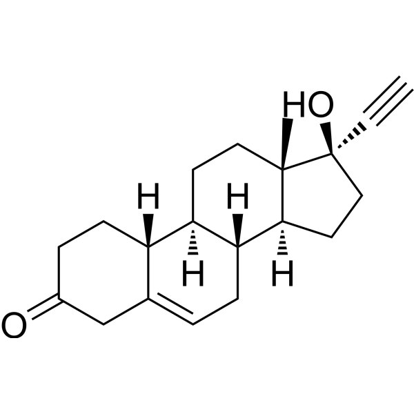 17α-Ethynyl-19-nor-Δ-5(6)-androsten-17β-ol-3-one Chemical Structure