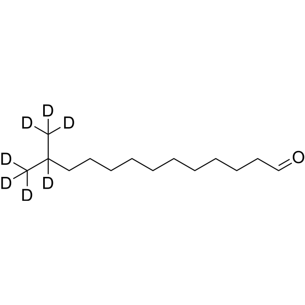 12-(Methyl-d3)tridecanal-12,13,13,13-d4 Chemical Structure
