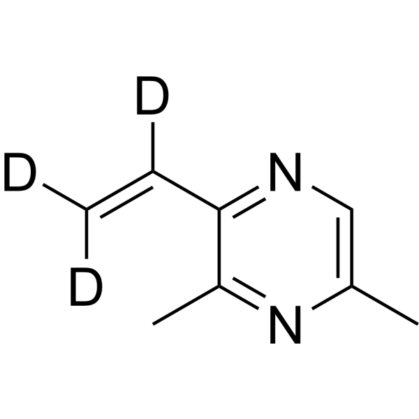 3,5-Dimethyl-2-vinylpyrazine-d<sub>3</sub> Chemical Structure