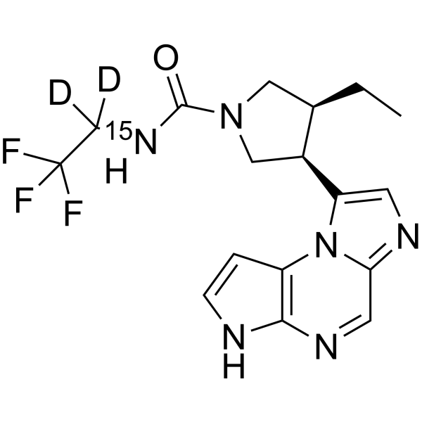 Upadacitinib-<sup>15</sup>N,d<sub>2</sub> Chemical Structure