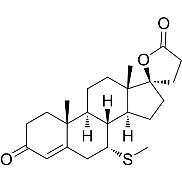 7α-(Thiomethyl)spironolactone Chemical Structure