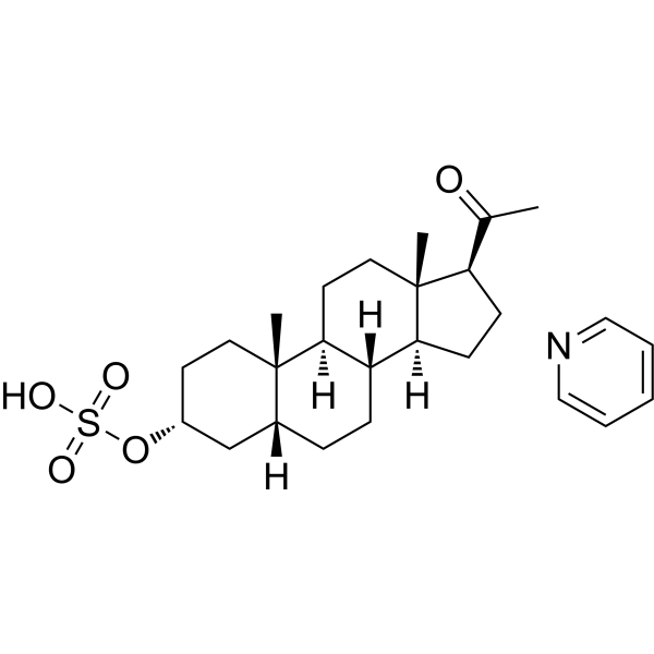 Pregnanolone sulfate (pyridinium) Chemical Structure