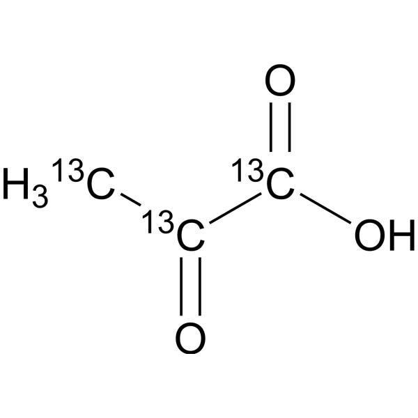 Pyruvic acid-<sup>13</sup>C<sub>3</sub> Chemical Structure