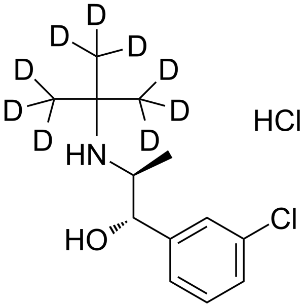rel-(<em>1</em>S,2S)-Dihydro bupropion-d9 hydrochloride