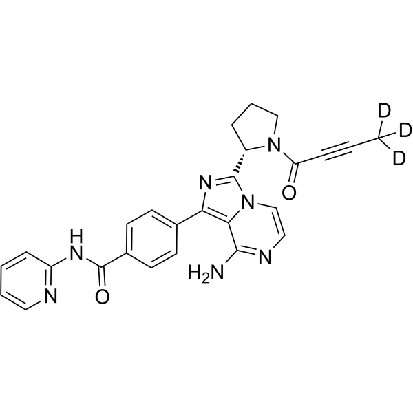 Acalabrutinib-d<sub>3</sub> Chemical Structure