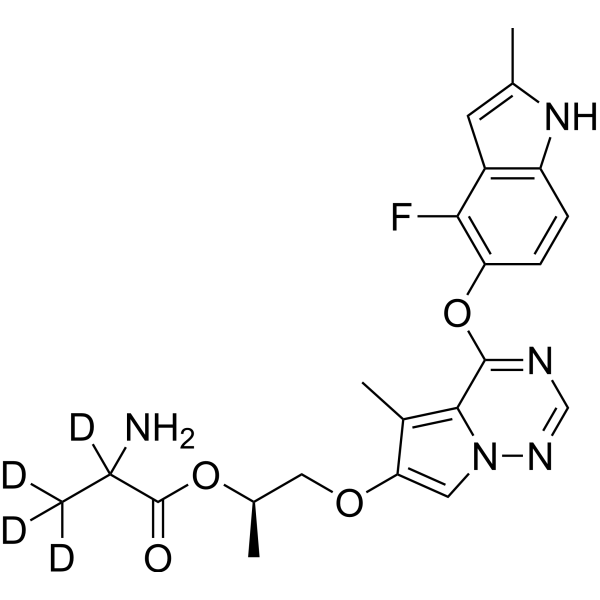(R)-Brivanib alaninate-d<sub>4</sub> Chemical Structure