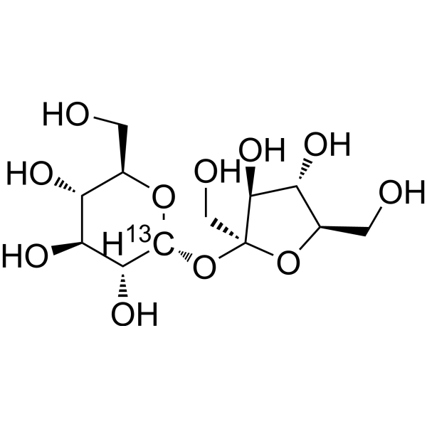 Sucrose-<sup>13</sup>C Chemical Structure